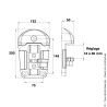 Sabot en Composite hauteur 50 avec basculeur Portac