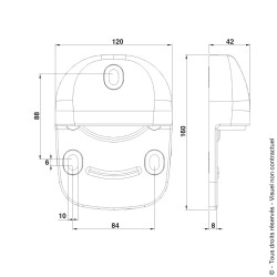 Sabot en Composite pour portail motorisé Portac