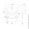 Sabot en Composite pour portail motorisé Portac