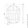 Cale en Composite épaisseur 10 pour sabot automatique réversible ou pour portail motorisé Portac