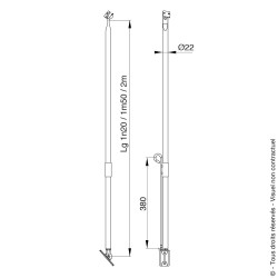 Barre de contreventement en Inox Portac