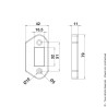 Gâche Composite de portillon pour serrure à encastrer Portac