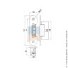 Gâche électrique à encastrer 10-24V IP65 Portac