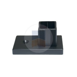 Butée pour cadre inox 30x30mm pour portail battant.