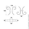 Volute en Aluminium diamètre 16 Portac