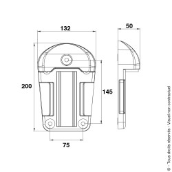 Sabot en Composite hauteur 50 pour portail motorisé Portac